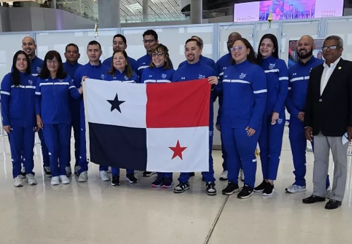 La delegación de Panamá que estará compitiendo en el torneo. Foto: CNB