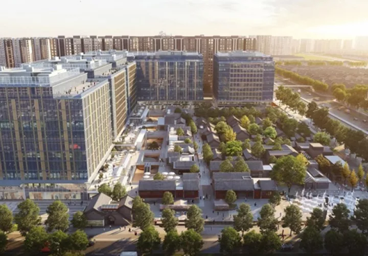 Vista delCallejón Beijing Zhonghai Daji.