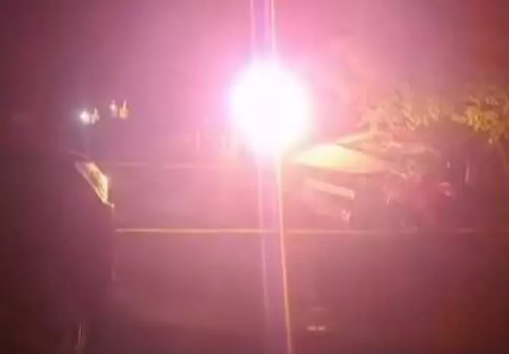 Escena del accidente fatal en Veraguas.