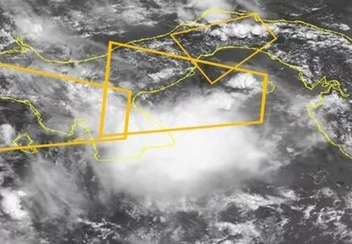 Mapa de las condiciones climáticas para este martes.