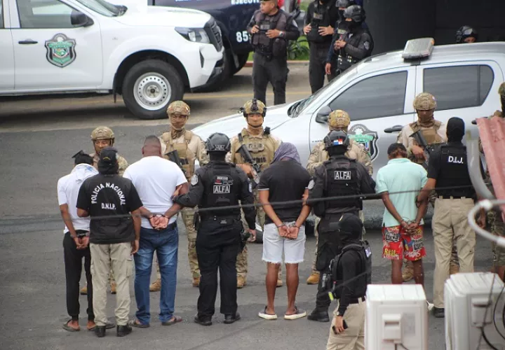 Entre los aprehendidos figura el jefe de esta organización criminal.  / Foto: Eric Montenegro