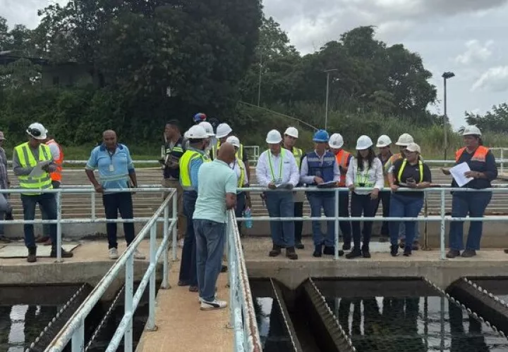 Inspección en la planta potabilizadora de Pacora.