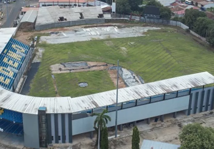 Vista panorámica del estadio Rico Cedeño, en Chitré, Herrera. Foto: Pandeportes