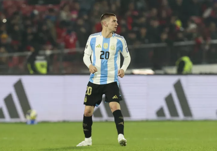 El futbolista argentino Franco Mastantuono. /Foto: EFE