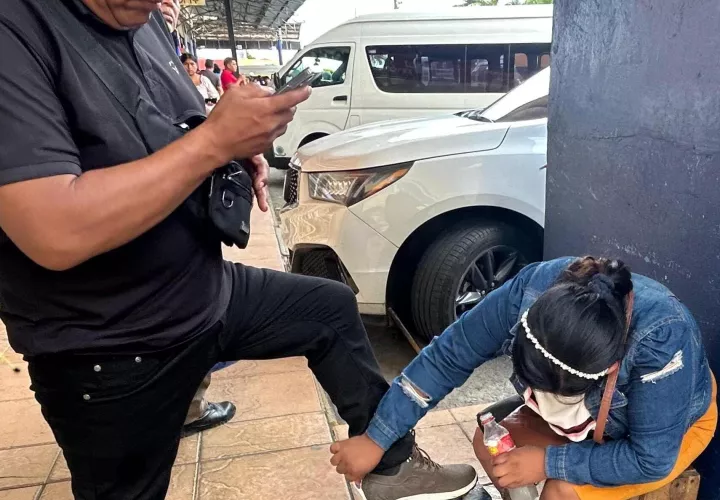 Aracelly en plena faena.