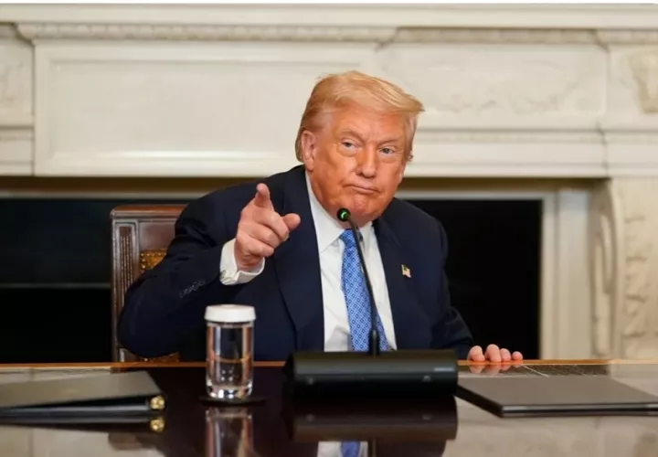 Donald Trump, presidente de los Estados Unido. FOTO: EFE 