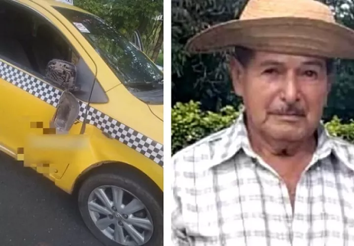 El señor Francisco Rodríguez Mendoza, falleció en el hospital Gustavo Nelson Collado, en Chitré, tras el accidente.  /  Fotocomposición: Thays Domínguez - Traficasos