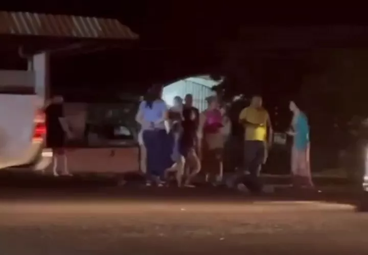La víctima falleció en la escena del atropello.   /  Captura de video: Chiriquí noticias