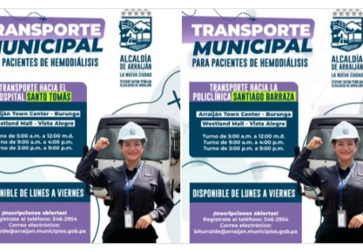 La alcaldesa promociona los horarios del transporte gratuito para pacientes de hemodiálisis, un servicio que siempre ha existido y que funciona adecuadamente, pero ahora busca implementar cambios.