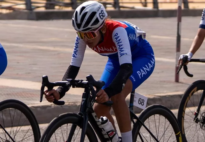 Noemy Atencio, ciclista panameña. Foto: COP