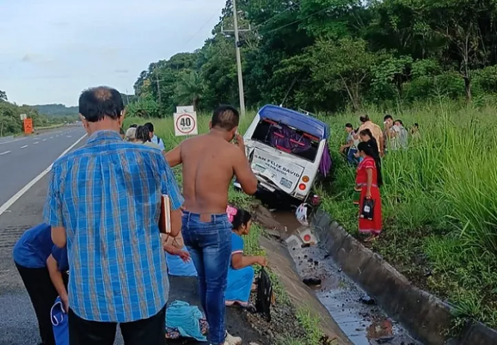 Afortunadamente este hecho de tránsito no dejó víctimas fatales.  /  Foto: Retenchiriqui