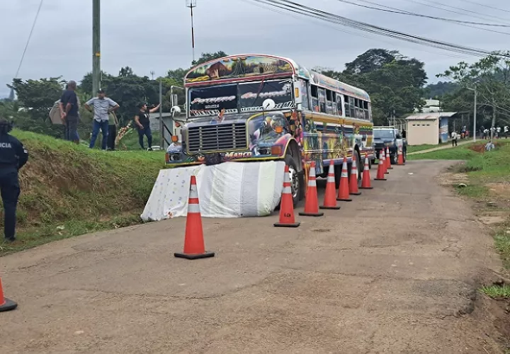 El accidente se registró en la vía principal hacia Potrero Grande, corregimiento de El Coco, distrito de La Chorrera.  /  Foto: Eric Montenegro