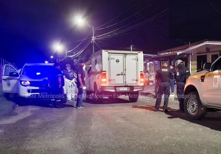 Vista general de la escena del crimen en Los Cántaros #1.  /  Foto: estemetropolis.pa