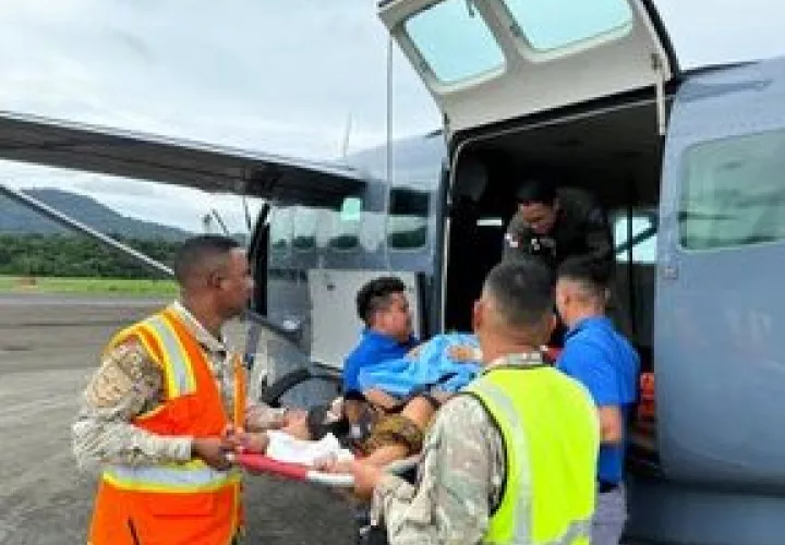 Traslado de la paciente.