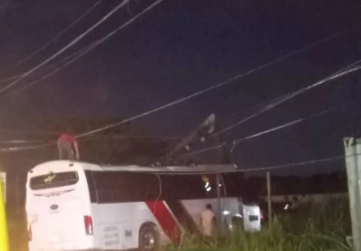 Ninguno de los ocupantes del colectivo falleció.  /  Foto: Diómedes Sánchez