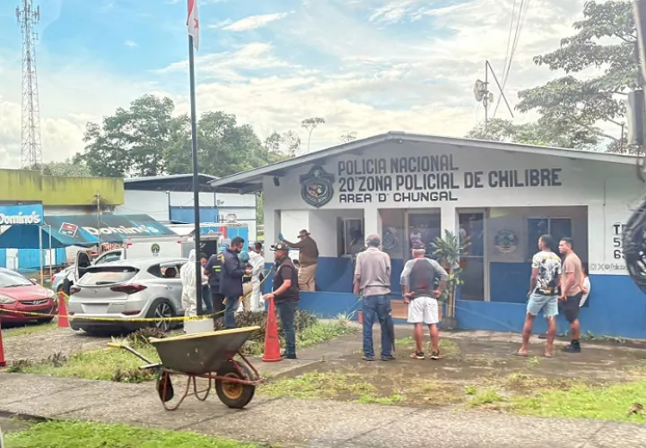 El hombre llegó muerto  la estación de policía.  /  Foto: Alexander Santamaría