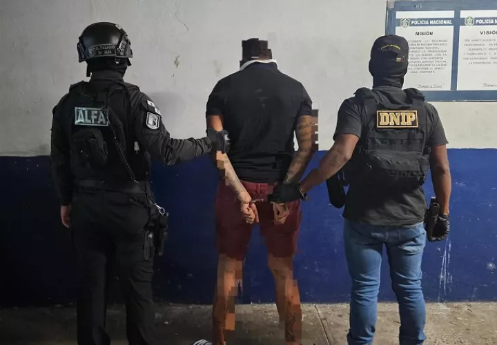 El sospechoso fue retenido en el corregimiento de Barrio Norte.  /  Foto: PN