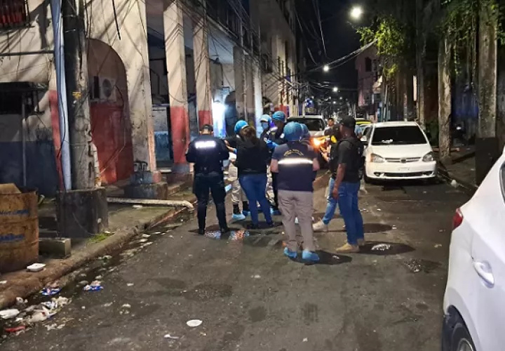 EScena del crimen #72 en colón.  /  Foto: Diómedes Sánchez