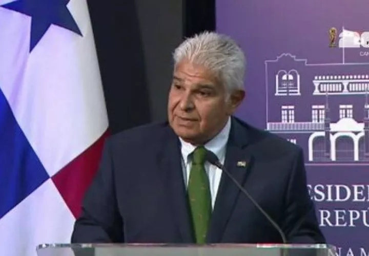 Presidente Mulino en su habitual conferencia de prensa.