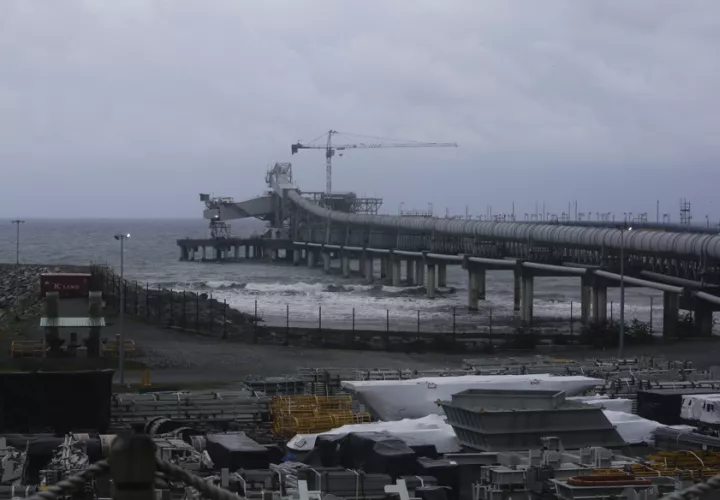 Fotografía de archivo del exterior de la mina de cobre en Donoso (Panamá). EFE