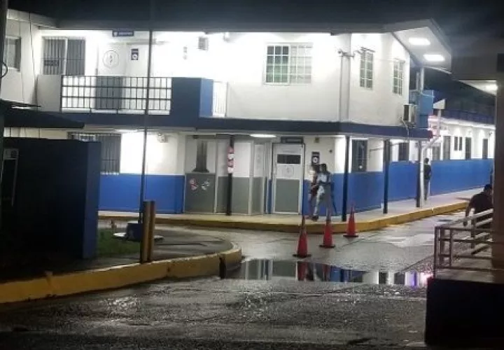 El herido fue trasladado a la policlínica para recibir atención médica.