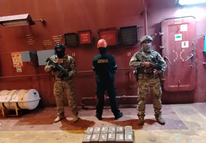 Decomiso del cargamento de droga.