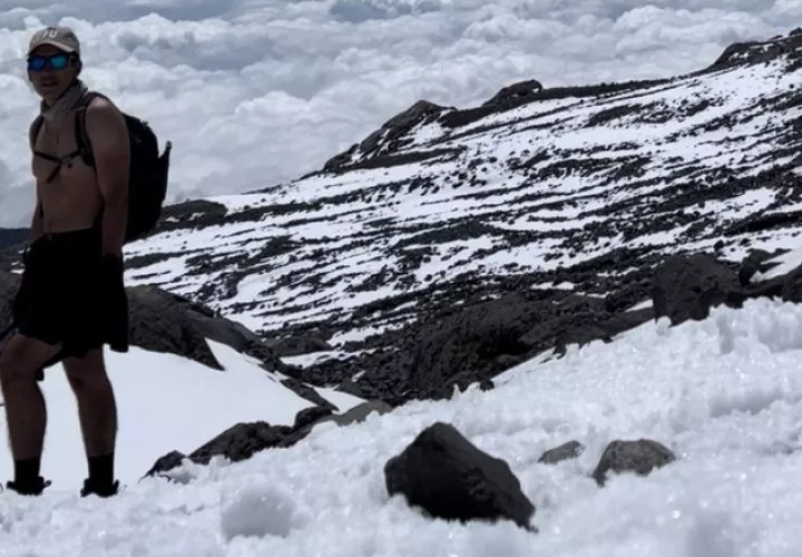 En el Pico de Orizaba, México. Foto: Cortesía
