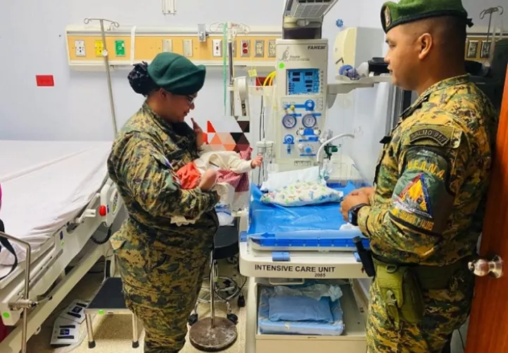 El bebé solo tenía unos 7 días de nacido.  /  Foto: Senafront