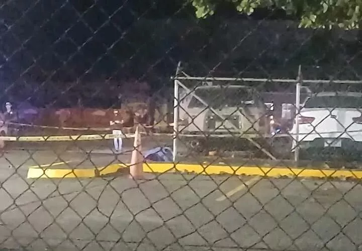 Vista general de la escena del crimen