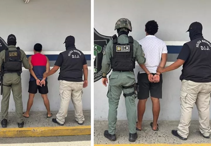 Los sospechosos fueron aprehendidos el sábado en Changuinola.  /  Foto: PN