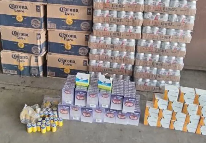 Mercancías decomisadas.