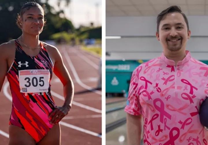 Gianna Woodruff (izq.) y William Duen.