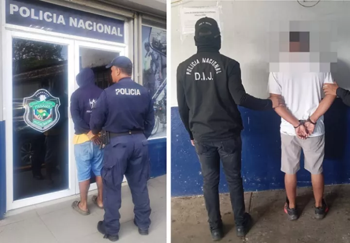 Ambos retenidos serán judicializados.  /  Foto: PN