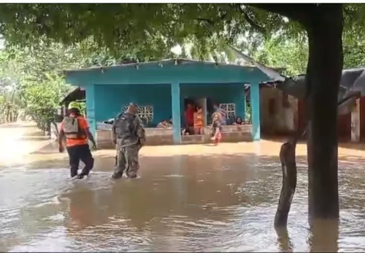 La provincia de Veraguas azotada por las fuertes lluvias.