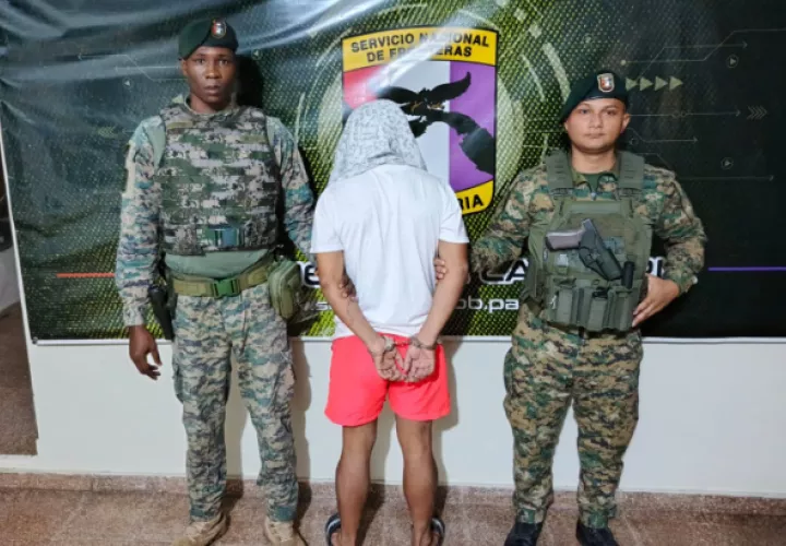 El hombre fue conducido a la Sala de Atención Ciudadana del Batallón Subteniente Aurelio Serracín, en Río Sereno.