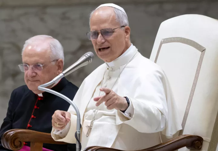 l Papa León XIV asiste al Jubileo de los Roma, Sinti y Itinerantes. Foto: EFE