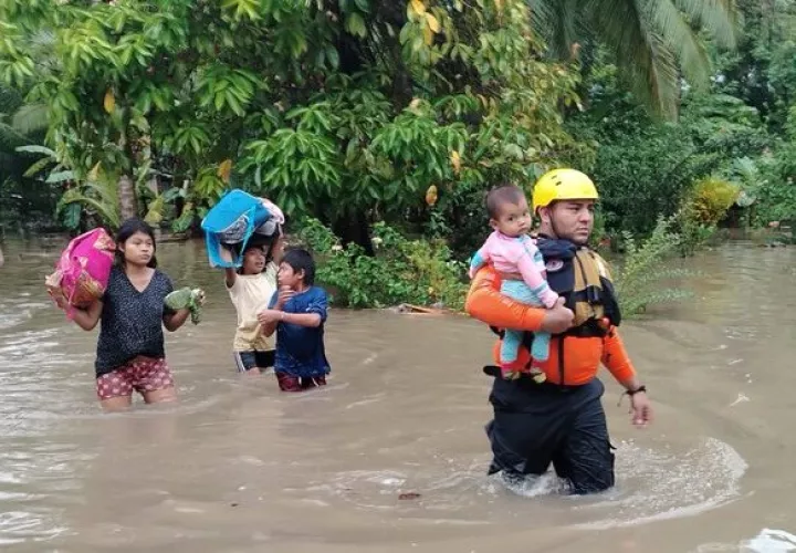 Residentes de Majagual, Chiriquí, fueron evacuados.