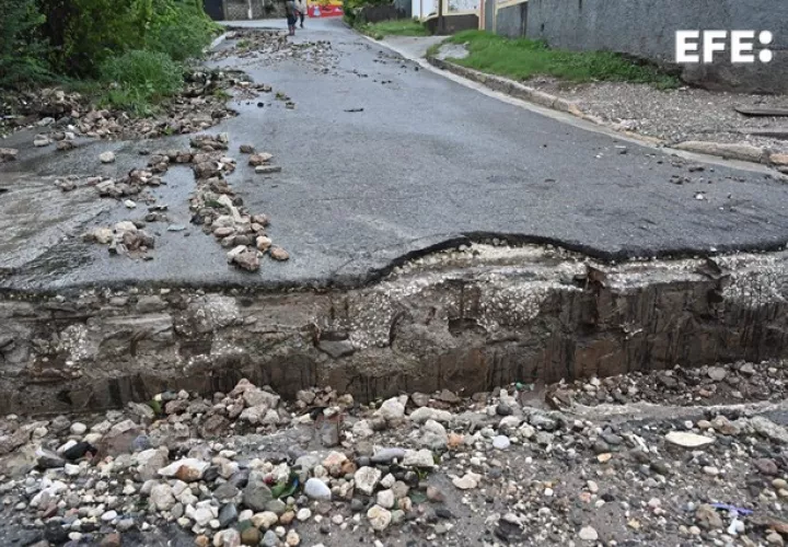 El paso del huracán Melissa causó estragos en Haití.  (Foto:Efe)