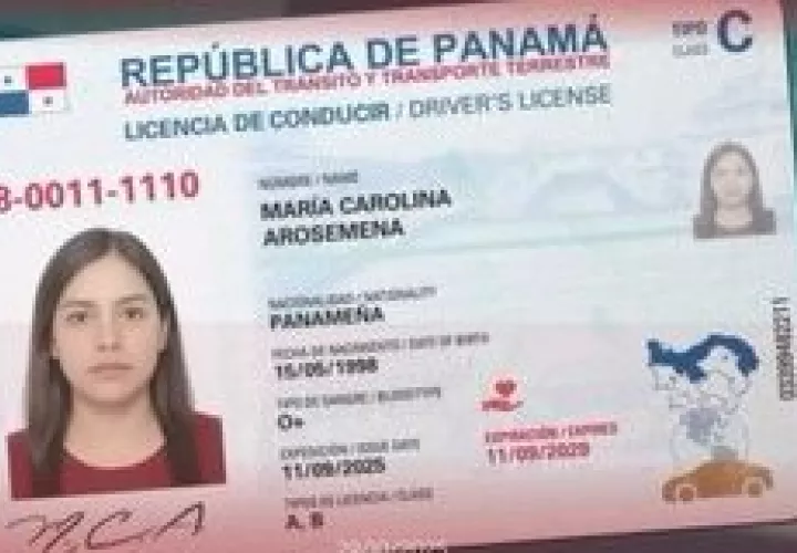 Nuevo diseño de la licencia de conducir.
