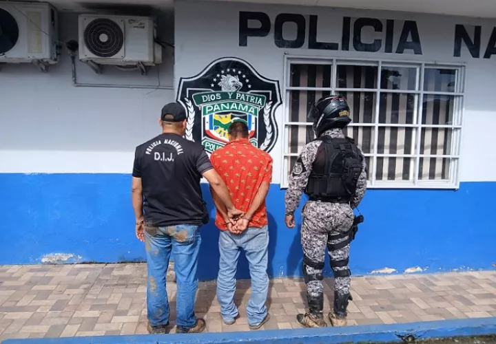 El indiciado fue aprehendido en el corregimiento de Trinidad de Las Minas, en el distrito de Capira.  /  Foto: PN