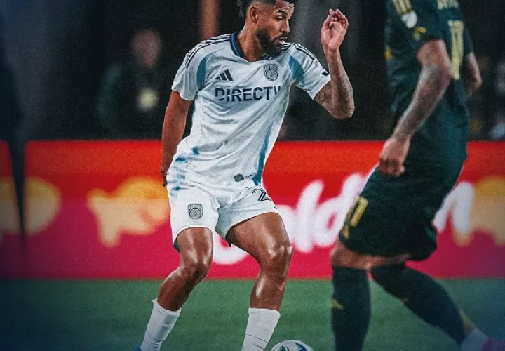 Aníbal Godoy en acción durante el partido del sábado 1 de noviembre en Portland. 