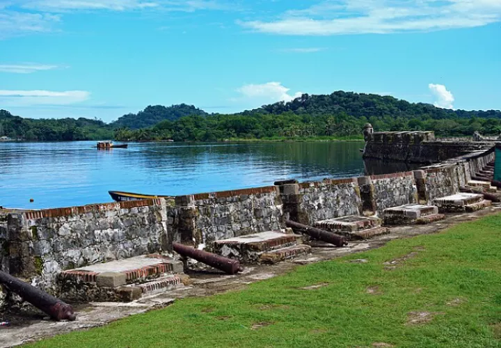 El  Fuerte de San Jerónimo en Portobelo.