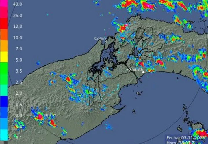 Mapa que reflejan las condiciones climáticas en el país.