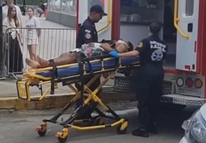 Se investiga la identidad del hombre para determinar si posee algún tipo de prontuario policivo.  /  Captura de video: TVN