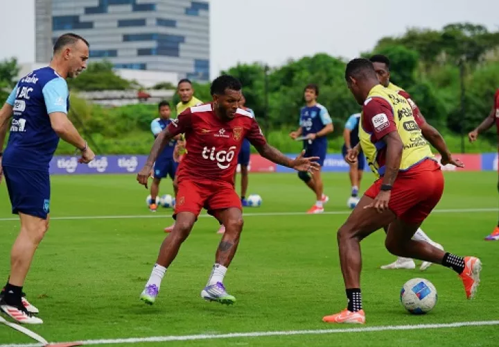 Entrenamiento de este domingo 9 de noviembre de la Selección Mayor de Fútbol de Panamá. Foto: FPF