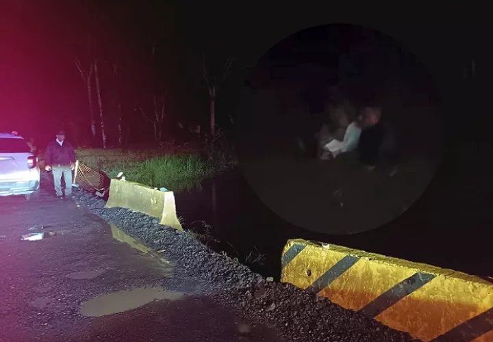 En el lugar se le brindaron los primeros auxilios a la conductora, la cual manifestó que no tenía ninguna lesión.  /  fotocomposición: Diómedes Sánchez