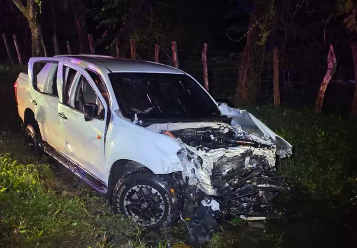 Uno de los vehículos involucrados en el hecho de tránsito.