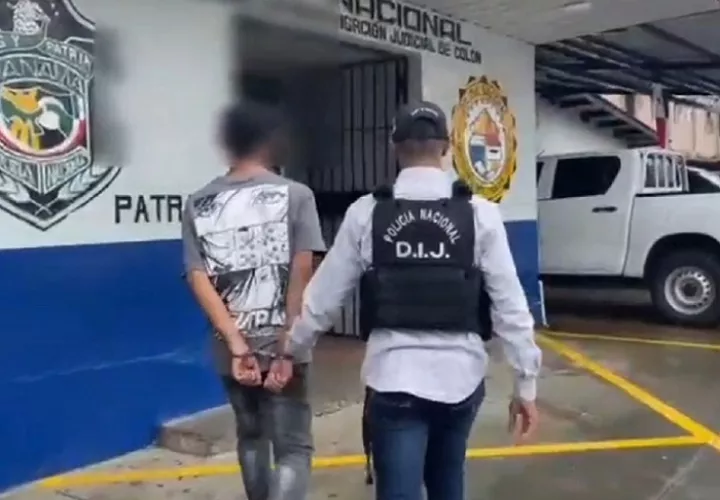 El sospechoso fue aprendido este lunes en la provincia de Colón.  /  Foto: Diómedes Sánchez