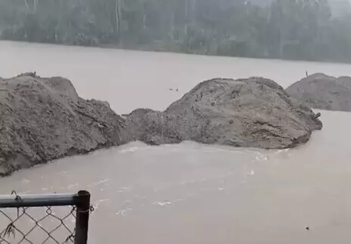 Las lluvias afecta la potabilizadora.