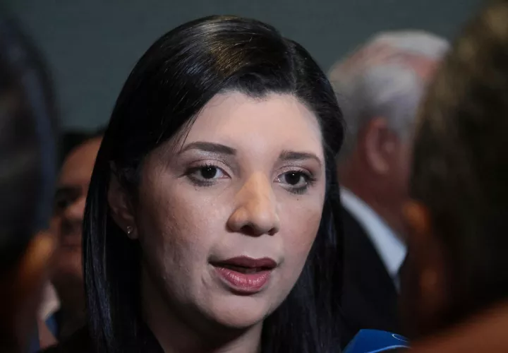 Titular del Ministerio del Trabajo y Desarrollo Laboral (Mitradel), Jackeline Muñoz.